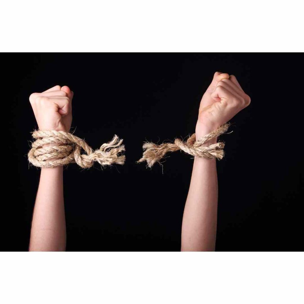 Sermon for Jan 29th, hands breaking rope bindings